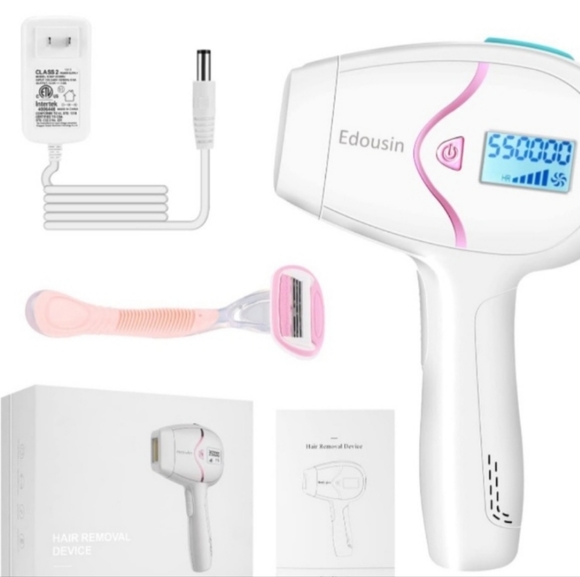 Edousin Laser Hair Removal Permanent Remover Device-2 Flash Mode 500,000 Flashes - Picture 1 of 7